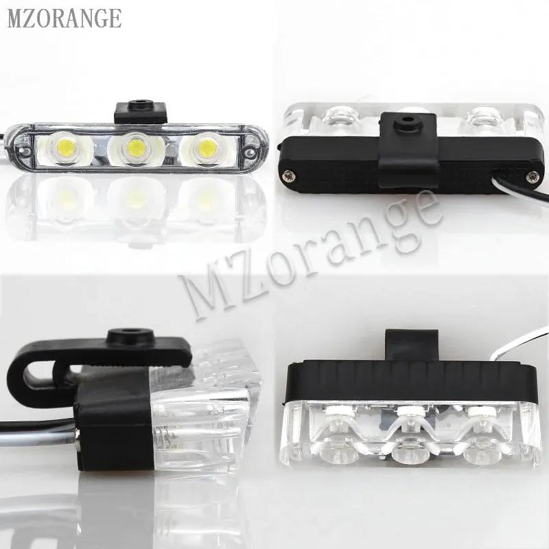 Car Strobe Lights LED Lights 4*3 Cigaretteer Grill Lamp Motorcycles Flasher Fso Stroboscopes Flashlight 12V Car Accessories
