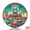 Vintage Route 66 Metal Tin Sign Retro Garage Wall Decor Man Cave Bar Americana