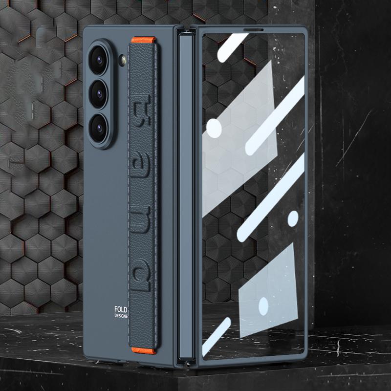GKK Etui na Samsunga Galaxy Z Fold6 5G Pasek Opaska Twarde PC Pokrowiec na Telefon z Folia na Ekran