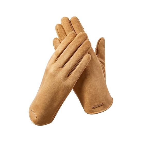 

1 пара зимних стеганых теплых перчаток, однотонные, с сенсорным экраном, ветрозащитные, износостойкие перчатки для верховой езды на лыжах для женщин хаки