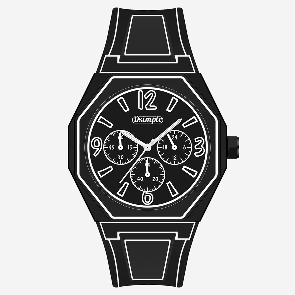 

Trend Line Watch Comic Student Two Dimensional Quartz Watch Art Design Personality Watch Trend Watch