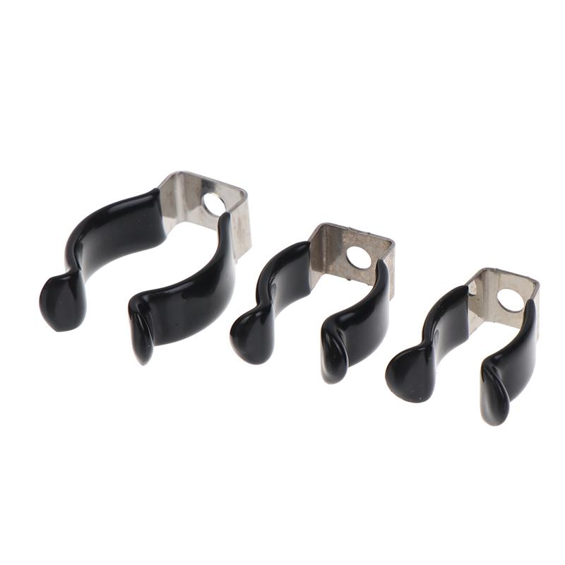 5Pcs U Clips Holder Bracket T5 - T10 Type Black Plastic Dipped Clamps Lamp Support Lampholder For Pipe Clamps