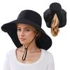 UV Protection Wide Brim Sun Hat Foldable Neck Flap Hat  for Hiking Fishing Travel