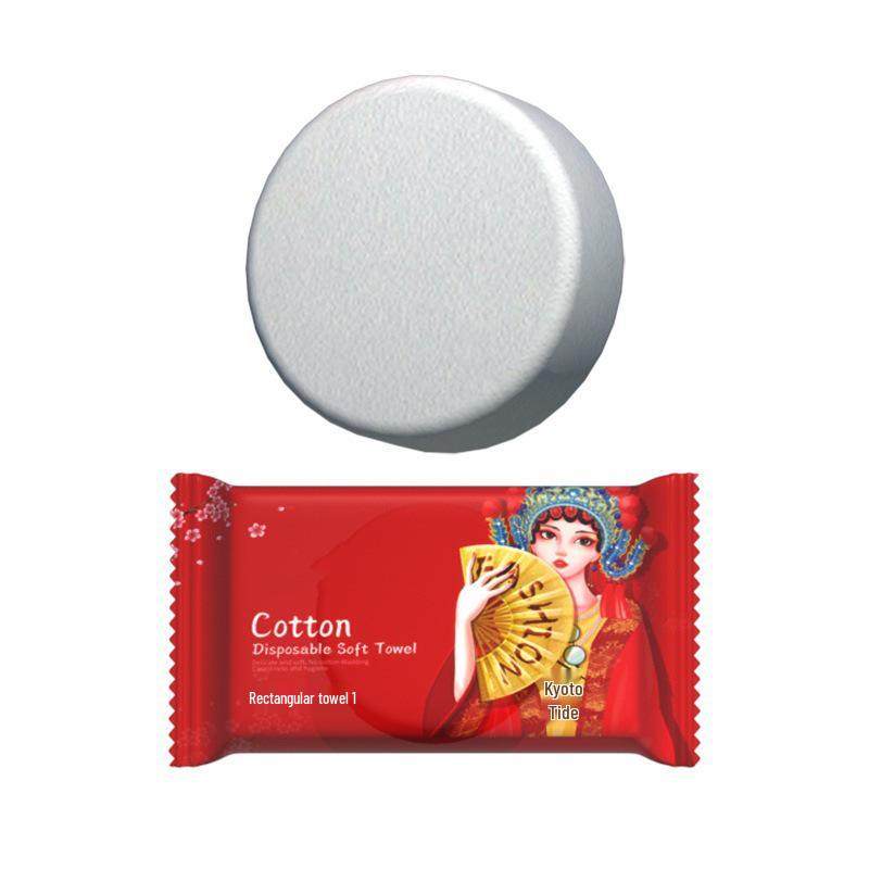 Portable Pure Cotton Compressed Face Towel Set for Travel