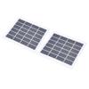 2 Pcs Portable Solar Panel 2W 6V Mini Solar Cells High Conversion Efficiency for Household Lighting