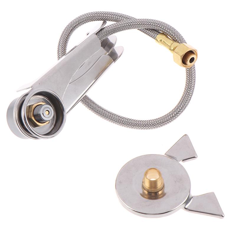 1Set Picnic Camping Stove Split Converter Connector Gas Tank Adapter Incldue Box