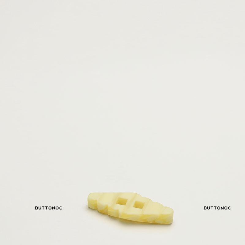 5Pcs Rhombus Two-Eyed Resin Buttons Double-Sided Woolen Fur Coat Buttons Women'S Jacket Trench Coat Decorative Buttons