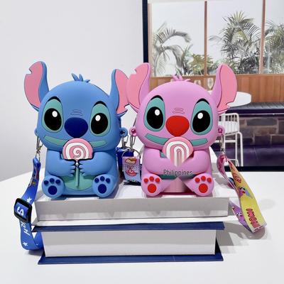 Carteira Infantil de Silicone com Ponto Cruz: Bolsa Transversal de Moedas Boneca Fofa