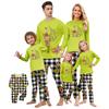 Juletrykk Søt familiesett Pyjamas, hjemmeklær, familiesett med lange armer toppbukser