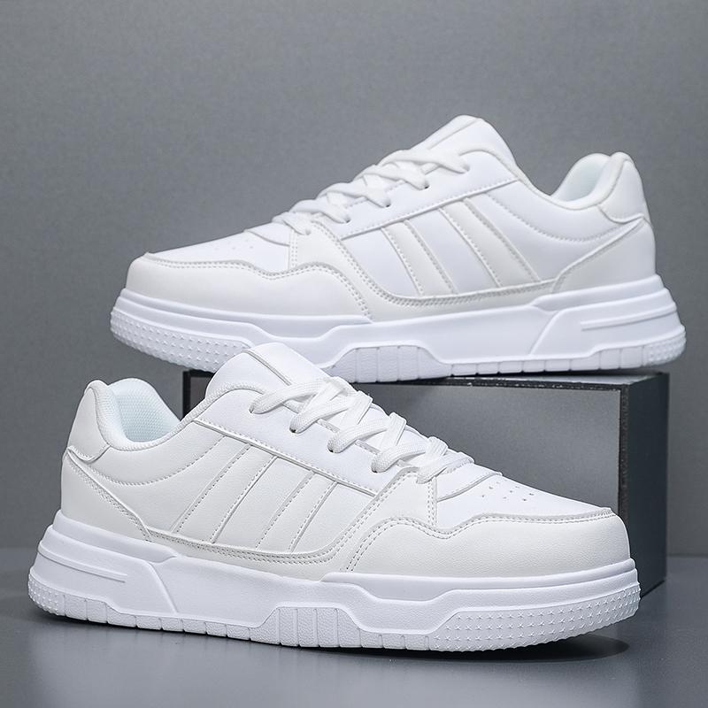 Übergröße 50 51 52 Herren Leder-Sneaker Lässige Sportschuhe Flache Skateboard-Schuhe Heißer Verkauf Für Dropshipping