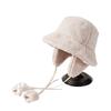 Ear-protecting Fisherman  Hat Female Autumn and Winter New Solid Color Warm Hat Detachable Plush Imitation Rabbit Hair