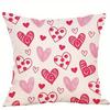 Home Decor Valentine's Day Love Heart Pattern Pillows Pattern Cushion Cover Suitable for Sofa Bedroom Car Pillow Cover