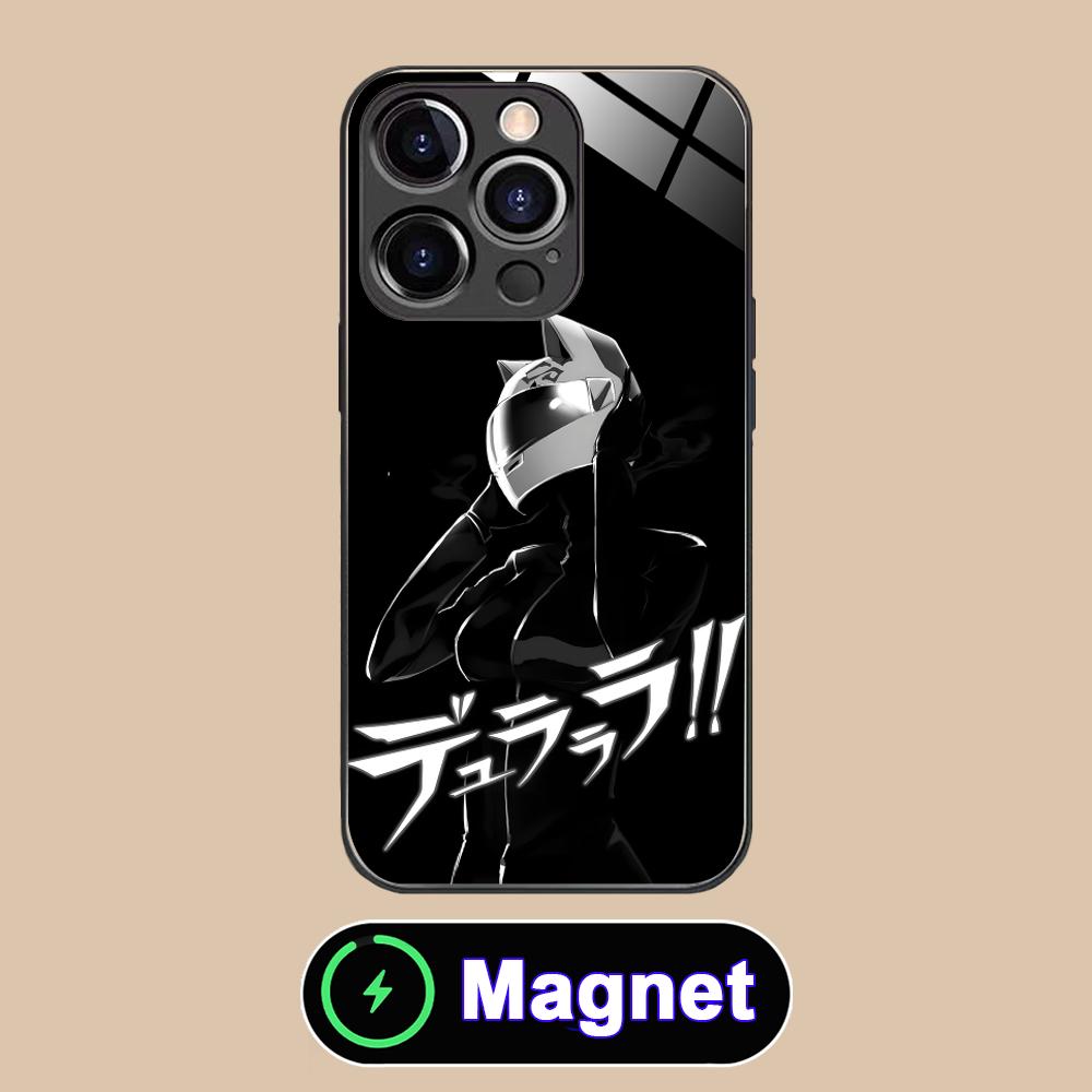 Anime Durarara Phone Case for iPhone 17 16 15 14 13 12 11 Air Pro Max Plus Mini Glass MagSafe Cover