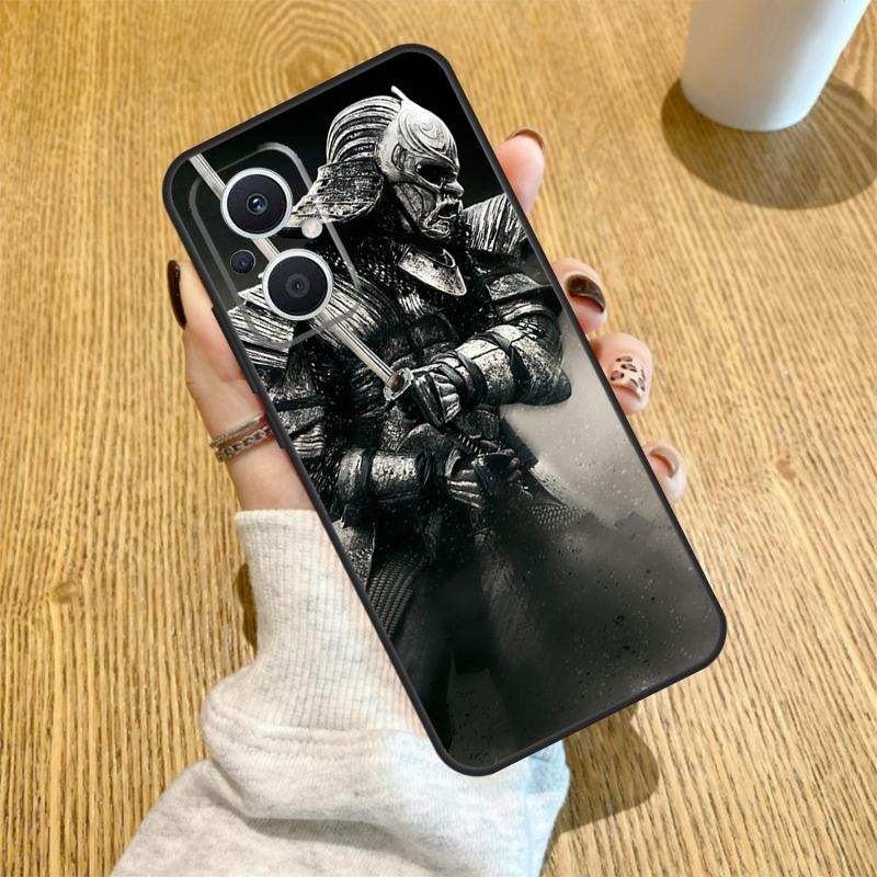 Japanese Samurai Funda For OPPO Reno 10 11 12 13 14 Pro 14F 13F 12F 11F 7 8 Lite OPPO Find X5 X8 X9 Pro Case