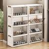 Transparent Pull-out Shoe Rack and Folding Storage Box