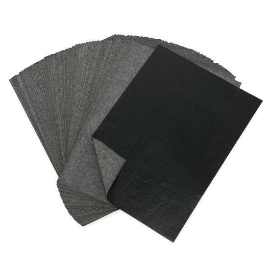 100 Sheets Carbon Transfer Paper Clear Reusable Erasable Anti-fade Copier Stencil Single-sided A4 Graphite Transfer Tracing Painting Copy Paper for