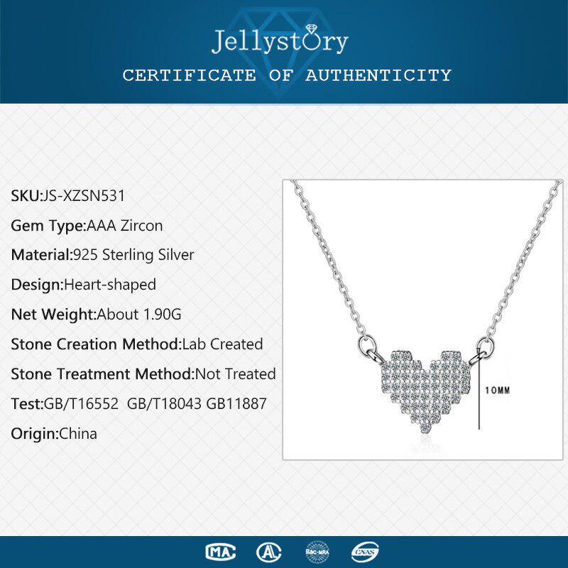 Lindon Fashion Women   Jewelry Necklace with Heart-shaped Zircon Pendants Wedding Engagement Party Gifts