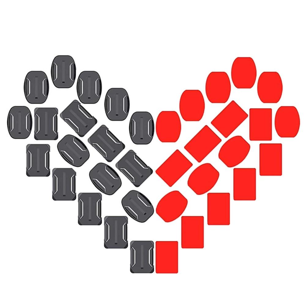 

Black Helmet Adhesive Adhesive Flat Mount Action Camera Sticker Mount Curved Mount