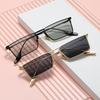 Trendy Women's Polarized Metal Sunglasses (Model 3036) with Color-Changing Frames, Prescription Lenses Compatible