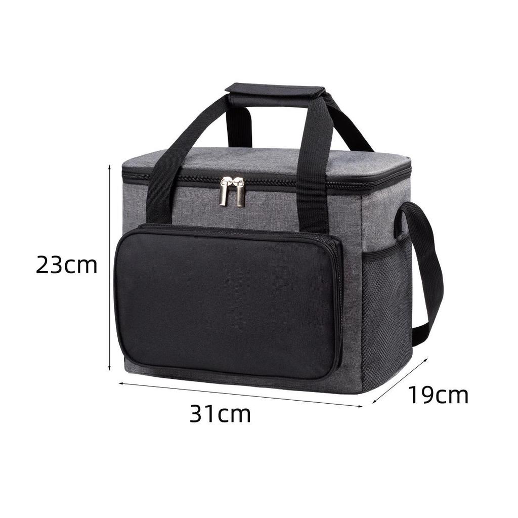 Large Waterproof Insulated Picnic Bag - Oxford Cloth, Portable, Thickened for Outdoor Use