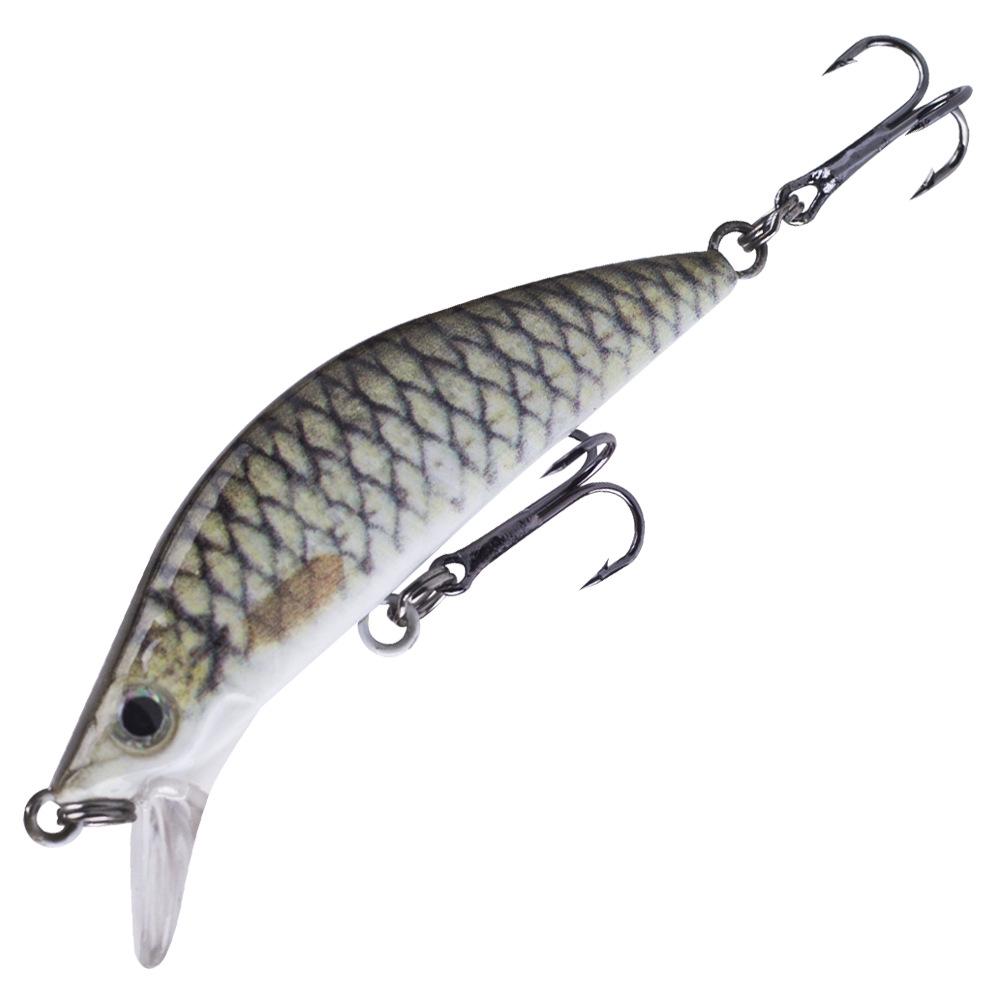 Sinking Micro Minnow Fishing Lure 5.5cm 5.5g - 3D Eyes Sound System Artificial Bait for River Lake Stream Trout Bass Pike