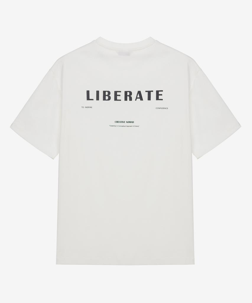 MINDBRIDGE Supima_Lettering Semi-Oversized T-Shirt - 2 Colors Myts3101