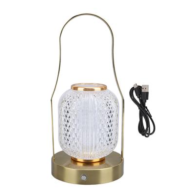 Cordless Rechargeable Lantern LED Table Lamp 3600mAh Battery Operated Stepless Dimming Night Lamp