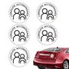 Car Magnet Sticker 5 Pcs Magnetic Accompanied Driving Supervised Driving Discs Strong Adhesive Car Applique For Vehicles Trucks