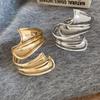 Ribbon Shaped Zinc Zinc Alloy Wide Opening Bangle Opening Arm Ring Retro Hand Ring  Party Decoration