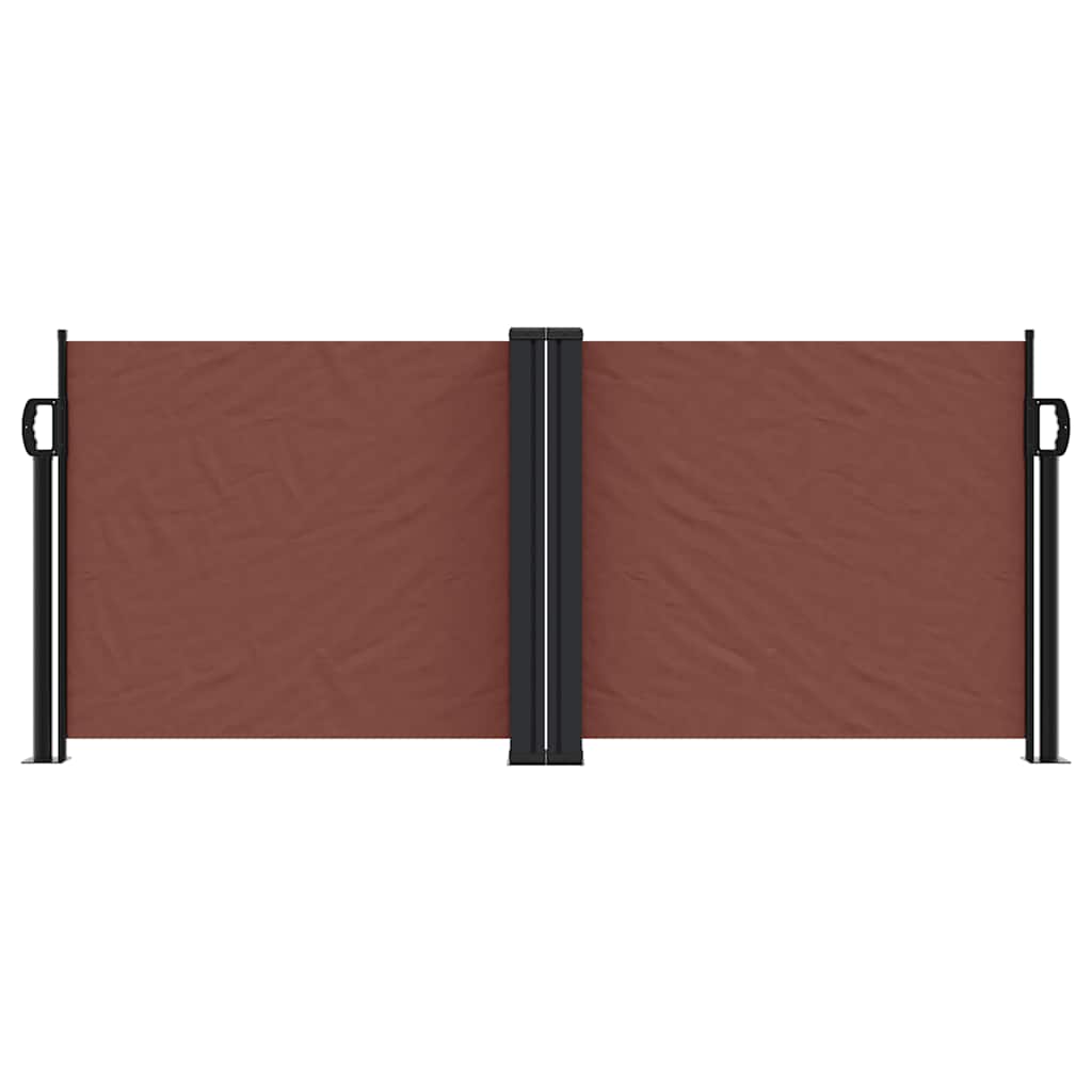 Retractable Side Awning Brown 100 X 600 Cm