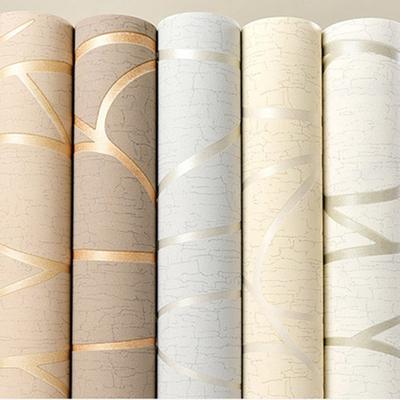 53cm Background Wallpaper Room Decoration Wall Stickers Bedroom Curved Stripes Moisture-proof Non-woven Fabric European Style