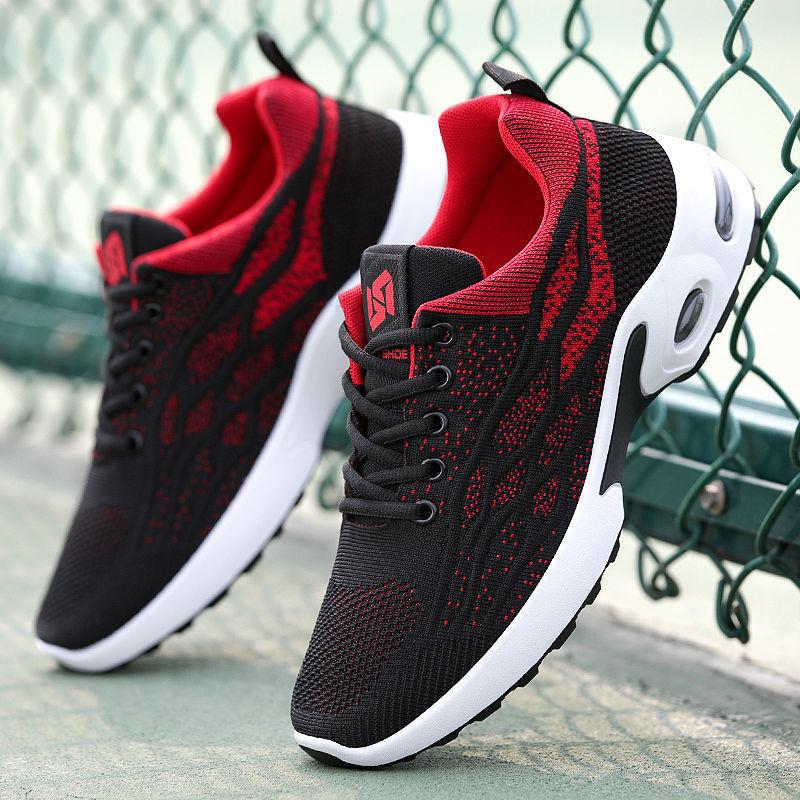

Весенняя и осенняя мужская обувь Повседневные кроссовки Мягкая подошва Студенческие кроссовки на воздушной подушке Летающие вязаные кроссовки для мужчин 44
