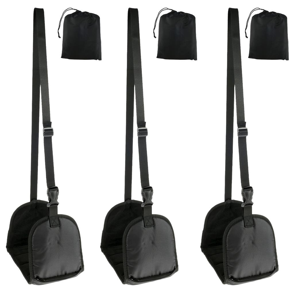 1/3Pcs Airplane Foot Hammock 420D Oxford Cloth Adjustable Aeroplane Footrest with Storage Bag Travel Plane Hanging Foot Hammock