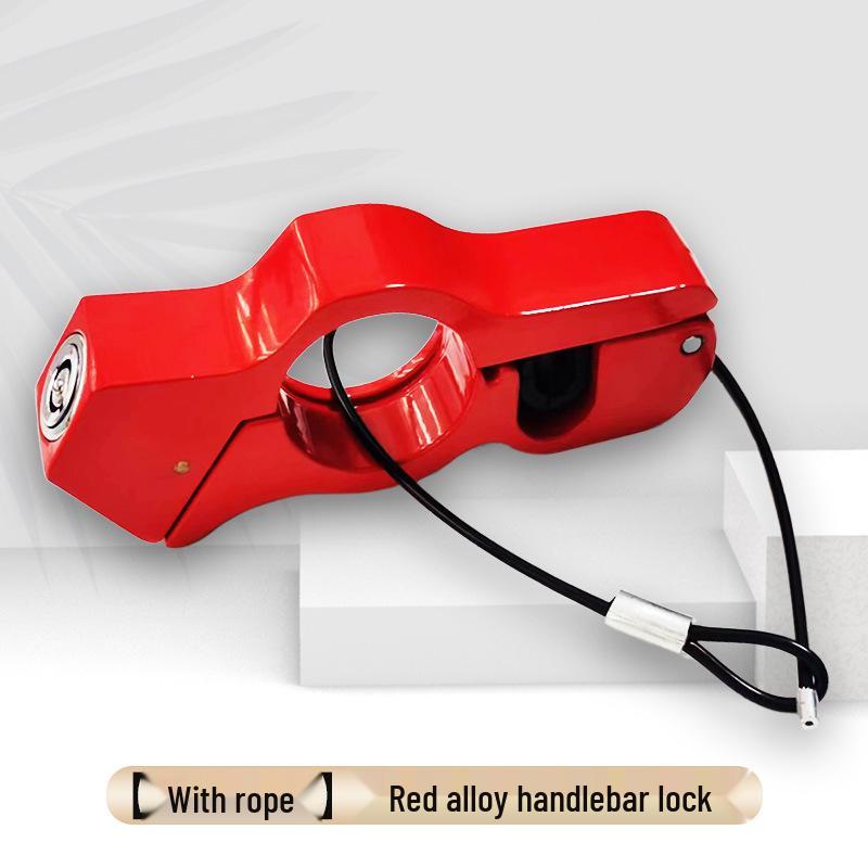 Anti-Theft Motorcycle Brake & Throttle Lock with Alarm