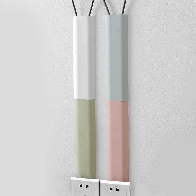 Wall Wire Cover Self-adhesive Raceway Wall Cord Duct Cover Cable Wire Storage Organizer Holder Tv Cable Cover Storage Clip Fixer