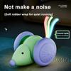 Creative Rechargeable Electric Mouse Car with LED Tail Obstacle Avoidance Interactive Cat Toy Automatic Kitten Toy