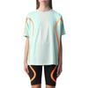 adidas X Colaboración Stella McCartney Camiseta Deportiva de Manga Corta para Correr Holgada Transpirable para Mujer Tops Verde Claro HD9114