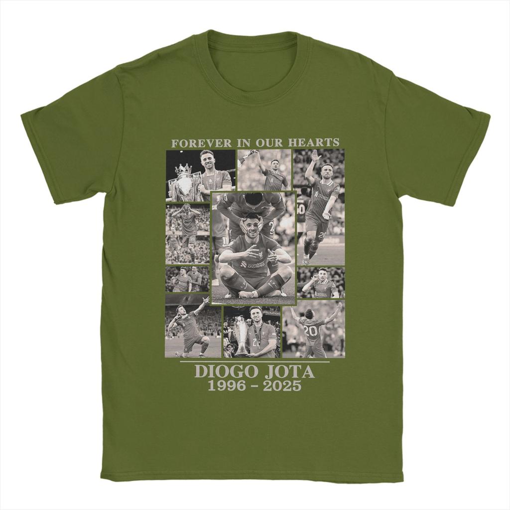 Diogo Jota Erinnerungs-Shirt Diogo Jota Gedenken 1996–2025 T-Shirts Kurzarm Y2K Fun Tops Sommer Baumwolle Rundhals Übergröße Kleidung