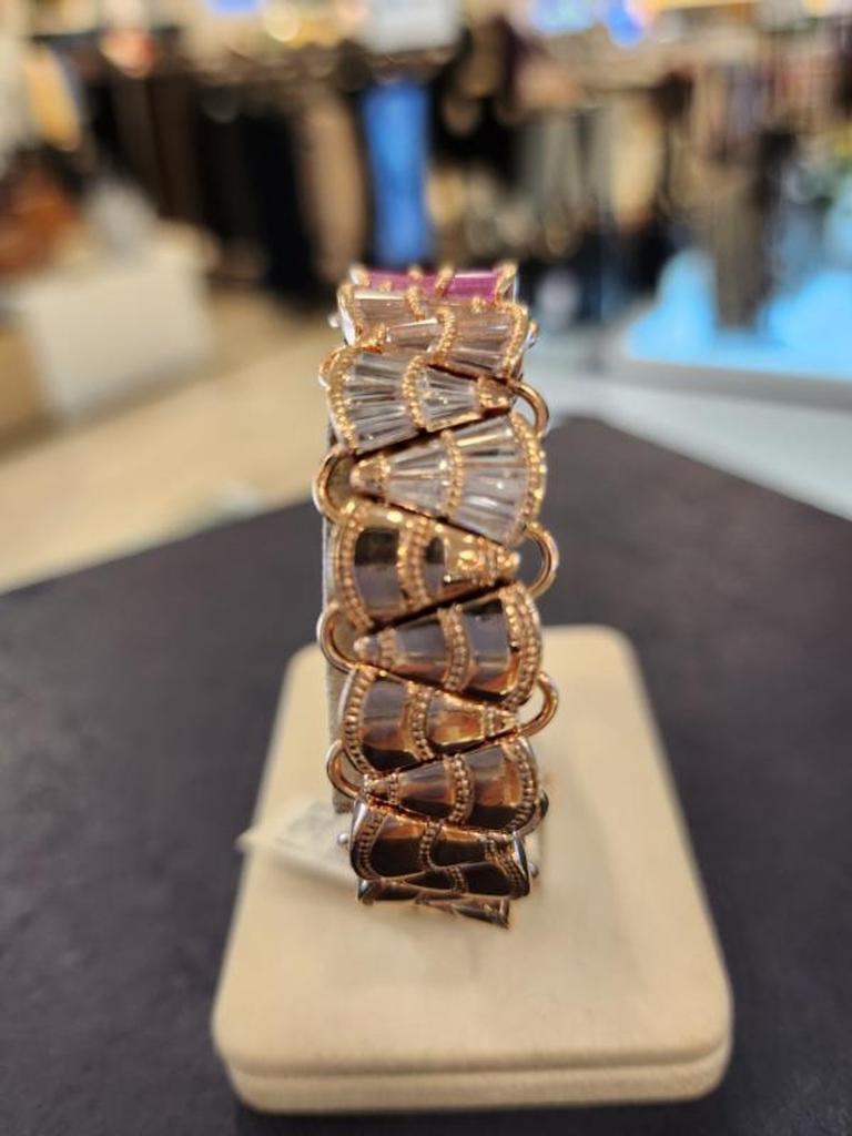 Atria Crystal Panorama Pink Grab Bracelet JTOBAFR0050PKF