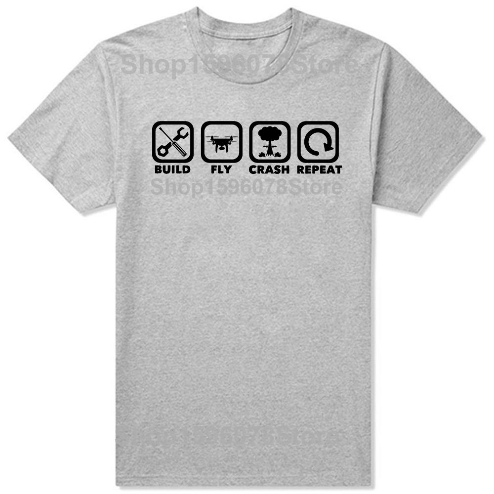 Funny Drone Classic T-Shirt Summer Men Women Clothing Fashion T Shirts Cotton Short Sleeve Oversized Loose T-shirt Tops