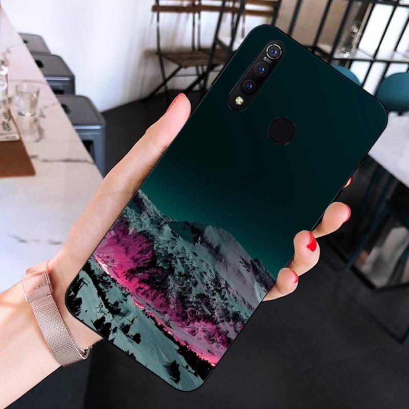Beautiful Cold Mountain Phone Case For Huawei Mate 40 30 20 10 Pro Lite Nova 9 8 5T Y7p Y7 Soft Black Phone Cover