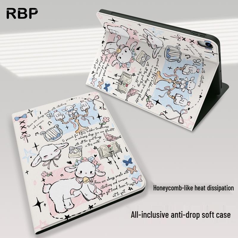 RBP Butterfly Sheep Protective Case for iPad Air 11-inch (4th-8th Gen) iPad Air 4-8 Gen 11-inch