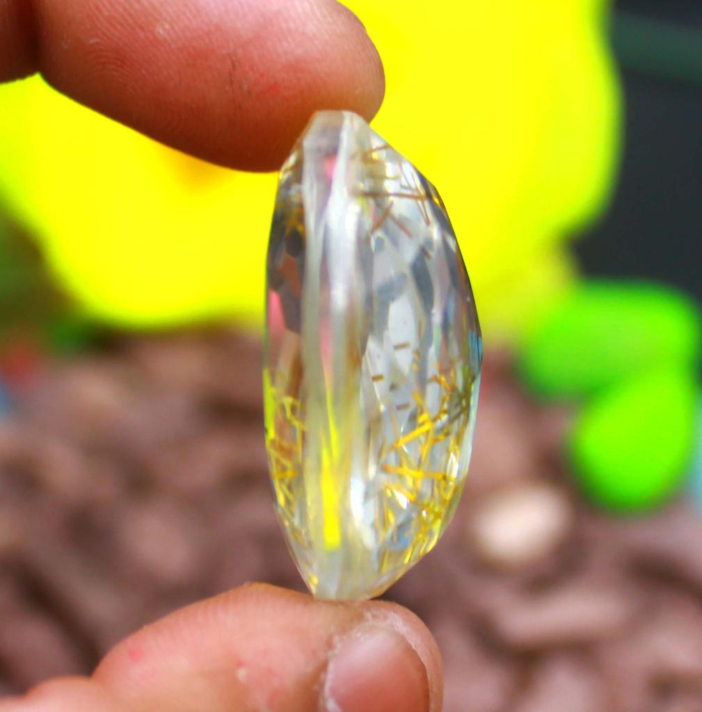 55-65 Carat Round Shape Certified Green Quartz Lab Created Brazil Certified Gemstone SN379