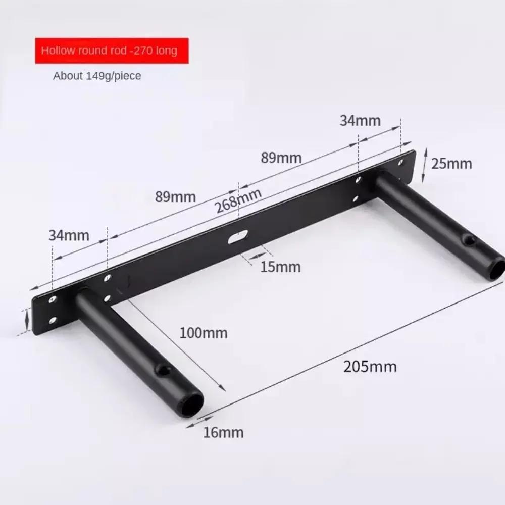 Heavy Duty Hidden Shelf Bracket Carrier Rod Metal Furniture Fittings Floating Wall Shelf Invisible Double T Type