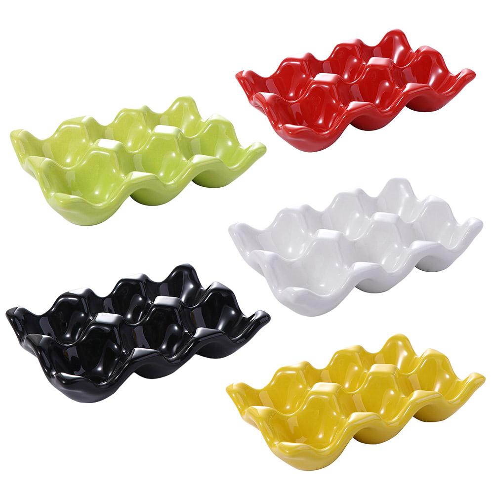 Serving Dish Home Decoration Kitchen Porcelain Egg Holder Storage Rack Eggs Tray Egg Stand