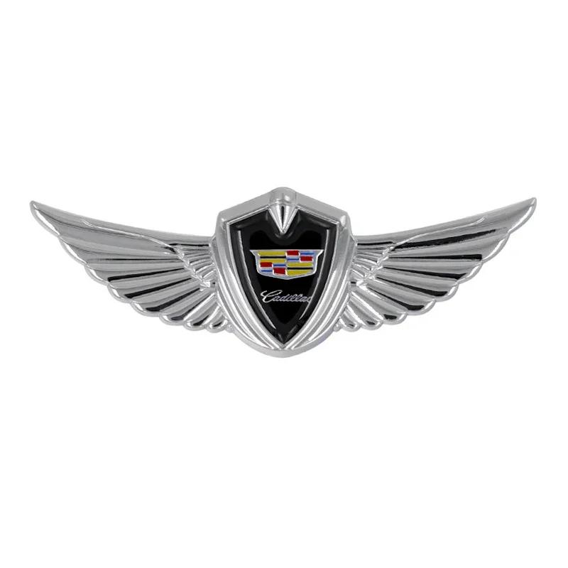 Dla Cadillac ATS BLS CT4 CT5 CTS ESCALADE EXT SLR SLS XT5 XT6 XTS Metalowe Skrzydła Naklejka na Błotnik Karoserii Samochodu Emblemat Odznaka na Tylny Bagażnik