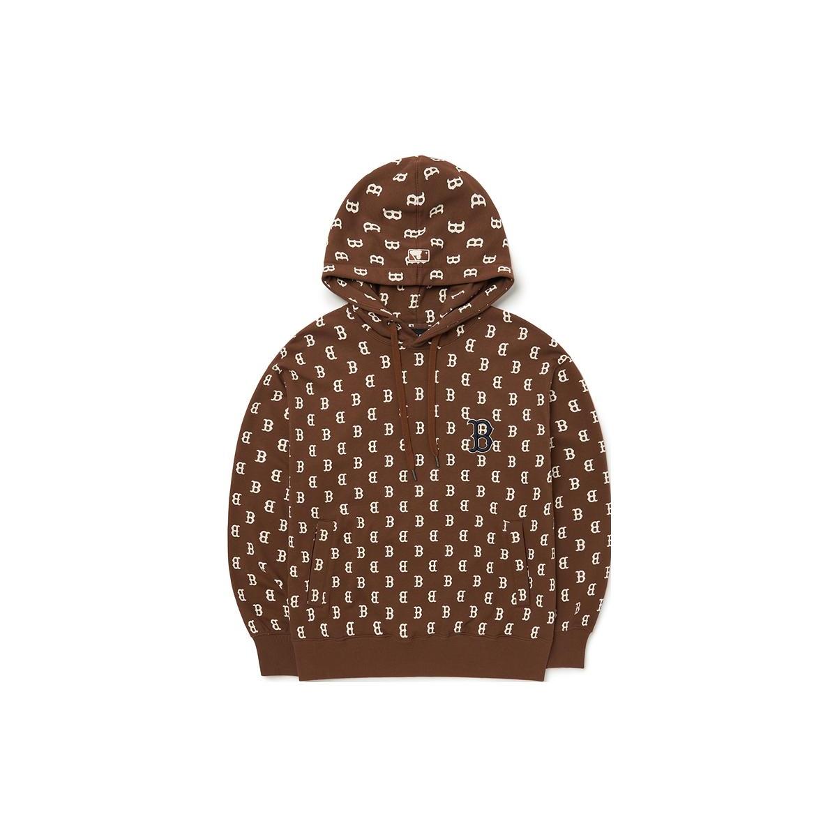 

New MLB Base Logo Sweatshirts Unisex Brown 3AHDM0224-43BRD M