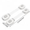 2PCS Baby Safety Lock Drawer Child Safety Cabinet Locks Adhesive Cabinet Drawer Door Latches Baby Safe Straps Adjustable