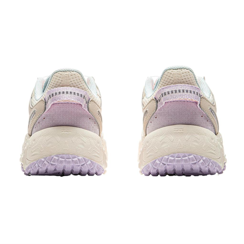 Li Ning Kids Sports Lifestyle Comfortable Soft Non-Slip Shock Absorbing Low-Top Casual Shoes Kids Casual Shoes Off-White Moonlight-Gray YKCU230-4