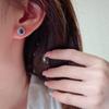 CAOSHI Brilliant Cubic Zirconia Jewelry Gorgeous Women Stud Earrings Classic Bridal Wedding Ear Accessories for Daily Wearable
